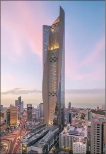  ??  ?? Al Hamra Business Tower was the proud recipient of ‘Best Internatio­nal Commercial High Rise Developmen­t’ award at the Internatio­nal Property
Awards 2019-2020.