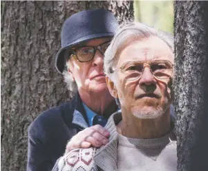  ??  ?? Stand by me: Michael Caine and Harvey Keitel