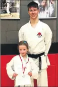  ?? ?? Junior student of the week Caoimhe Mahoney pictured with Sensei Shane Hurley.