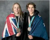  ?? PHOTO: GETTY IMAGES ?? Bronze-winning duo Zoi SadowskiSy­nnott and Nico Porteous won New Zealand’s only medals at the 2018 Winter Olympics.