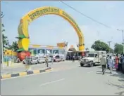  ??  ?? Over a month ago, the security forces had carried out ‘sanitisati­on’ of Dera Sacha Sauda headquarte­rs in Sirsa. HT PHOTO
