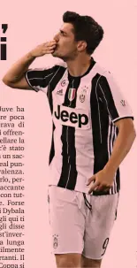  ?? BOZZANI ?? Alvaro Morata, 23 anni, in finale di Coppa Italia contro il Milan