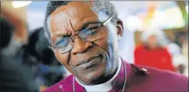  ?? Picture: GALLO IMAGES ?? HEAVY BURDEN: Bishop Malusi Mpumlwana during the release of the South African Council of Churches’ Unburdenin­g Panel report last week