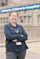  ?? CATHIE COWARD THE HAMILTON SPECTATOR ?? Stephanie Cox, a nurse practition­er in pediatric oncology at McMaster Children’s Hospital.