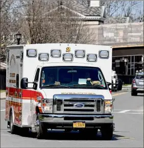  ?? Will Waldron / Times Union archive ?? Troy is looking to spend up to $500,000 of its federal American Rescue Plan funds to deploy a fourth fire department ambulance. The additional ambulance will be on duty from 9 a.m. to 9 p.m. daily.