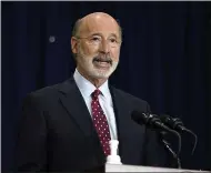  ?? JULIO CORTEZ — THE ASSOCIATED PRESS FILE ?? Gov. Tom Wolf has eased some restrictio­ns on gatherings and quarantini­ng for out-of-state travel.