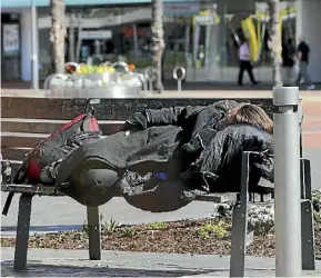  ??  ?? Rob Pascoe Garden Place has become a place to sleep, rather than shop, for many visitors.