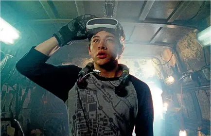  ?? AP ?? Tye Sheridan in a scene from Steven Spielberg’s VR film Ready Player One.