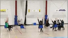  ?? Photo by Matthew Liebenberg/Prairie Post ?? A chair yoga session under way in the upgraded Stockade facility in Swift Current.