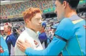  ?? REUTERS ?? Jonny Bairstow (left) received flak for the ‘friendly’ headbutt on Cameron Bancroft during the Brisbane Test.