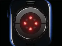  ??  ?? The Apple Watch Series 6 has next-gen sensors that you won’t find in any other model.