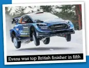  ??  ?? Evans was top British finisher in fifth