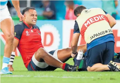  ?? Photo / Getty Images ?? Billy Vunipola is almost certain to be unavailabl­e for the final Pool C match against France.