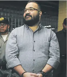  ?? AFP ?? DETENIDO. El exgobernad­or de Veracruz, Javier Duarte, permanece encarcelad­o en Guatemala desde el 16 de abril.