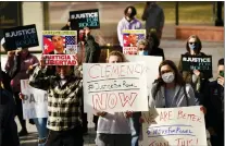  ?? HELEN H. RICHARDSON — VIA THE ASSOCIATED PRESS ?? A rally in support of truck driver Rogel Aguilera-Mederos at the state capitol Wednesday in Denver. The trucker was sentenced to 110 years in prison after an accident left four people dead.