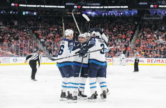  ?? THE CANADIAN PRESS/ JASON FRANSON ?? The Winnipeg Jets appear to be a lock to make the playoffs, while the Toronto Maple Leafs’ chances look good at the halfway point of the NHL season.