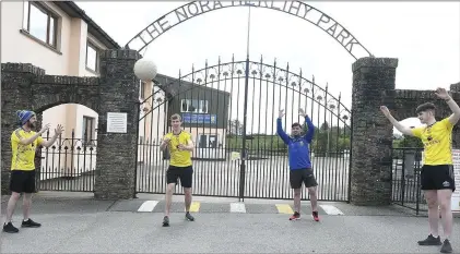  ??  ?? Donal O’Connor, Kevin O’Connell, Richard Flynn and John O’Leary representi­ng Ballydesmo­nd to win the Duhallow Fittest Club. Photo by John Tarrant