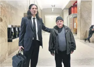  ?? STEVE RUSSELL TORONTO STAR FILE PHOTO ?? James Sears, left, and LeRoy St. Germaine are accused of wilfully promoting hatred against women and Jews in their publicatio­n Your Ward News.