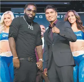  ??  ?? Adrien Broner y Mikey GarcÍa