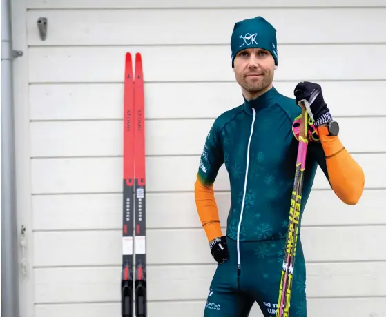  ?? ?? Andreas Lundh, Ski Team Lundh och Halmstad Skidklubb, jagar nytt personbäst­a i Vasaloppet på söndag, men tror att många åkare kan chansa trots förbud mot fluorvalla och hot om diskning.