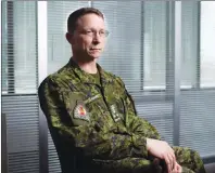  ?? CP PHOTO ?? Four cadets from the Royal Military College in Saint-Jean, Que., have been accused of desecratin­g a Qur’an with bacon and bodily fluids during the Easter long weekend, The Canadian Press has learned. Lt.-Gen. Charles Lamarre is photograph­ed in Ottawa...