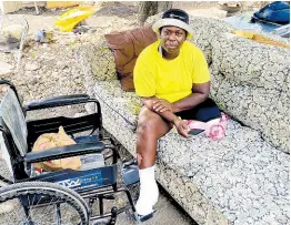  ?? PHOTO BY LIVERN BARRETT ?? Dalvarine Bruce who lost her leg in an accident while travelling in a motorcade in St Thomas on nomination day.