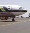  ?? — AFP ?? Airplanes line up on the tarmac in Khartoum’s main airport.