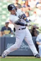  ?? GETTY IMAGES ?? The Brewers’ Keston Hiura has a 13-game hitting streak, the sixth-longest by a rookie in club history.