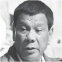  ??  ?? DUTERTE