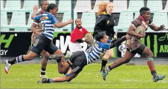  ?? Picture: ALAN EASON ?? WISE: Border women’s flank Lusanda Dumke has chosen to turn down her opportunit­y to represent the national team in order to focus on pursuing her academic studies.