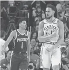  ?? KELLEY L. COX/USA TODAY SPORTS ?? Klay Thompson and the Warriors are going for their third consecutiv­e NBA title. But how would they fare in a single-eliminatio­n tournament?