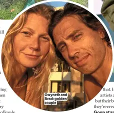  ??  ?? Gwyneth and Brad: golden couple
