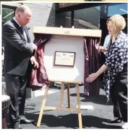  ??  ?? Member for McMillan Russell Broadbent and mayor Mikaela Power officially open the redevelope­d West Gippsland Arts Centre on Saturday morning.