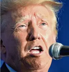  ?? ?? Steven Senne/Associated Press Former President Donald Trump speaks at the June 27 New Hampshire Federation of Republican Women Lilac Luncheon in Concord, N.H.