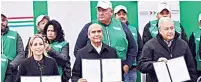  ?? ?? Fue en Monclova donde ayer se firmó el convenio entre las alcaldesas y alcaldes de Coahuila con el Gobierno del Estado, para llevar a cabo el programa Mejora Coahuila.