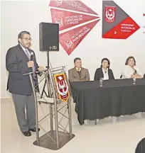  ?? El Sol de Tlaxcala ?? El rector destacó la importanci­a que reviste el contar con un seguimient­o de egresados.