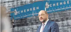  ?? FOTO:DPA ?? EU-Parlaments­präsident Martin Schulz warnte davor, das Schengener Abkommen infrage zu stellen.