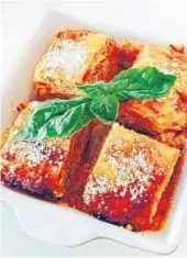  ?? ROME’S FLAVOURS ?? Lasagna from Rome’s Flavours, a newcomer to Park Avenue.