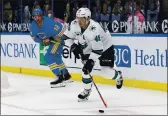  ?? SCOTT KANE — THE ASSOCIATED PRESS ?? San Jose Sharks’ Tomas Hertl must refrain from exercise for a total of 14 days from the time of the first positive test, so he will miss at least four more games.