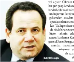  ??  ?? Bülent Orakoğlu