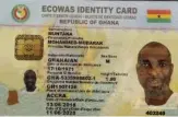  ??  ?? A copy of the ECOWAS biometric card