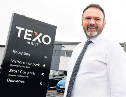  ?? Picture: Jim Irvine. ?? Robert Dalziel at Texo Group’s headquarte­rs in Aberdeen.