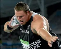  ??  ?? Tom Walsh had a best throw of 21.48 metres to win the Skolimowsk­a Memorial meet in Warsaw.