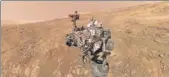  ?? AFP FILE ?? NASA’s Curiosity rover that landed on the Red Planet five years ago and remain for all of its time on Mars.