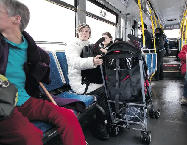  ?? ERROL MCGIHON / POSTMEDIA NEWS FILES ?? Kids can exacerbate the consistent awfulness of public transit, but by following basic guidlines we can all help mitigate the frustratio­n.
