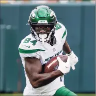  ?? Mike Roemer / Associated Press ?? WR Corey Davis was named one of the Jets captains for this season by his teammates.