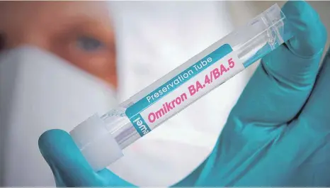  ?? FOTO: HOERMANN /SIMON/IMAGO ?? Derzeit breiten sich zwei Omikron-varianten des Coronaviru­s in Europa aus.
