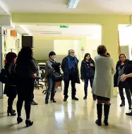  ??  ?? La riunione I docenti nell’istituto Murialdo