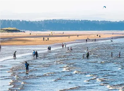  ?? Picture: Steve MacDougall. ?? West Sands, St Andrews, above, and Silver Sands, Aberdour, below, are patrolled by RNLI lifeguards.