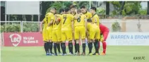  ?? KAYA FC ?? KAYA FC-ILOILO begins its Copa Paulino Alcantara campaign in Group B.